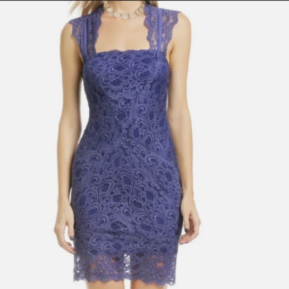 Nicole miller lace cocktail dress
